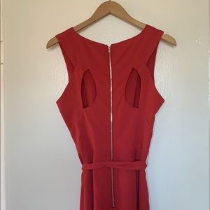 Bebe Red Jumpsuit